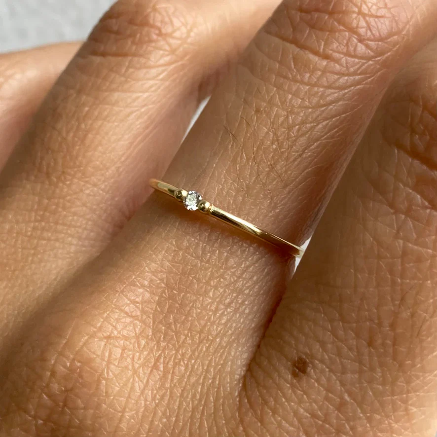 Diamond Ball Ring - Image 3