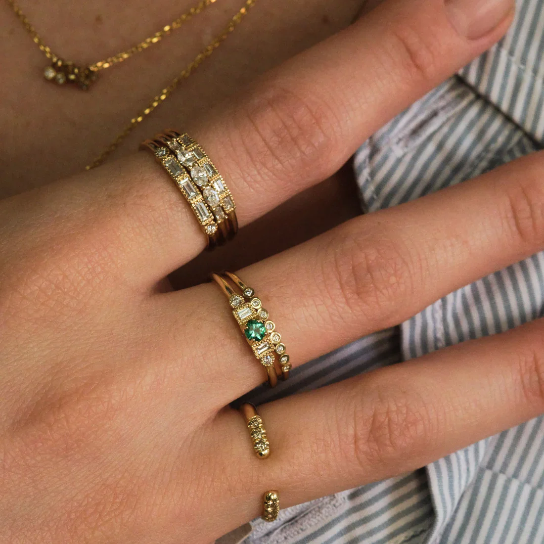 Diamond Cobblestone Ring - Image 4