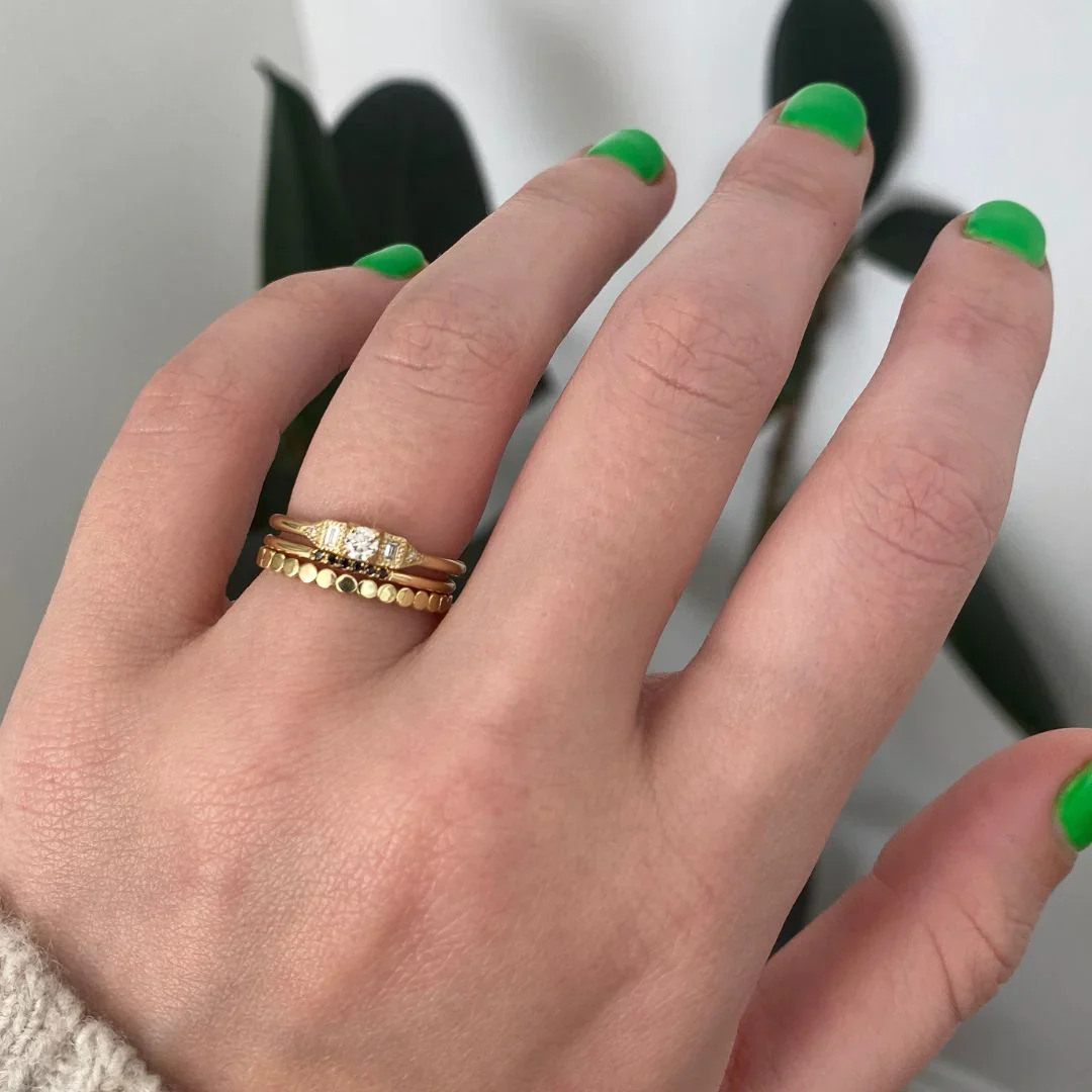 Diamond Petite Deco Era Ring - Image 3