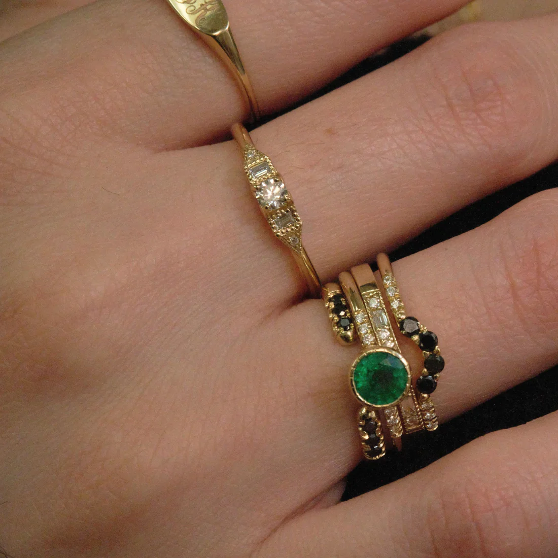 Diamond Petite Deco Era Ring - Image 4