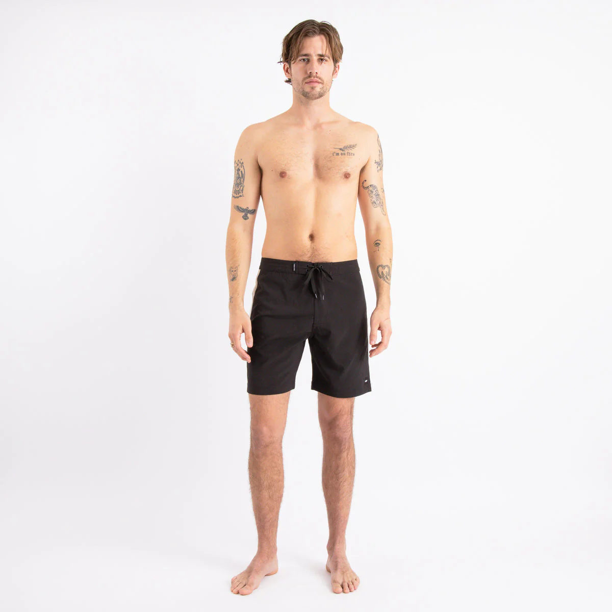Journal Boardshort in Black - Image 4