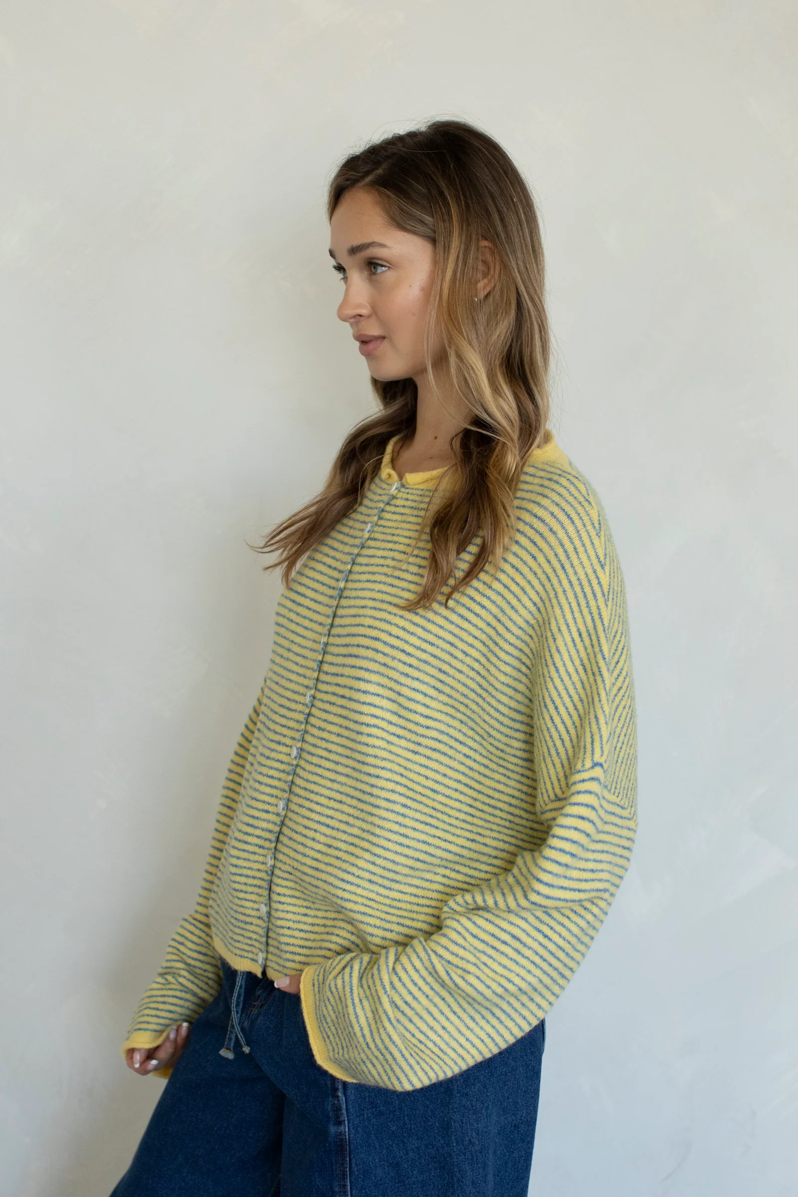 Maisie Sweater in Mini Butter Stripe - Image 3