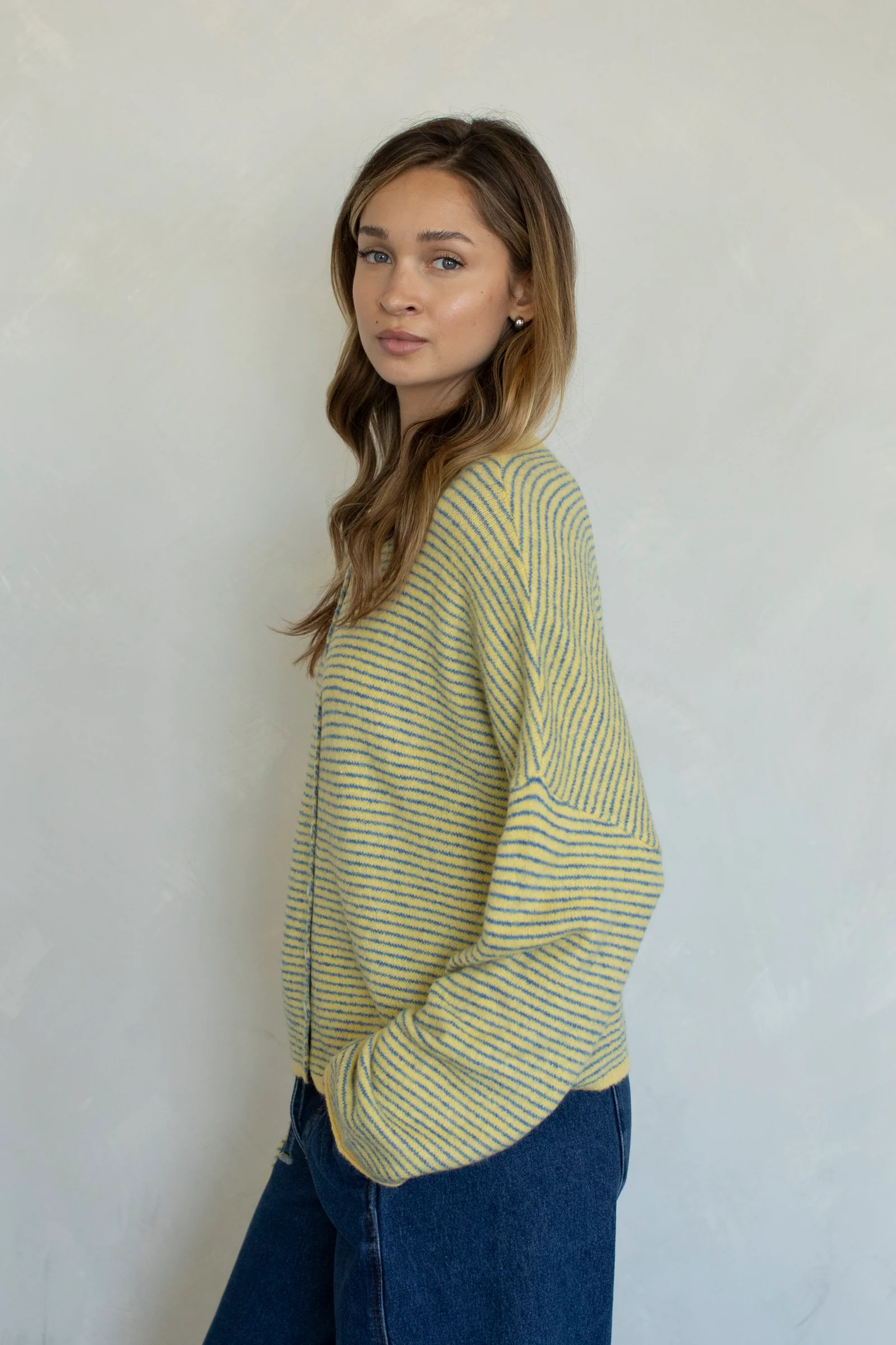 Maisie Sweater in Mini Butter Stripe - Image 4