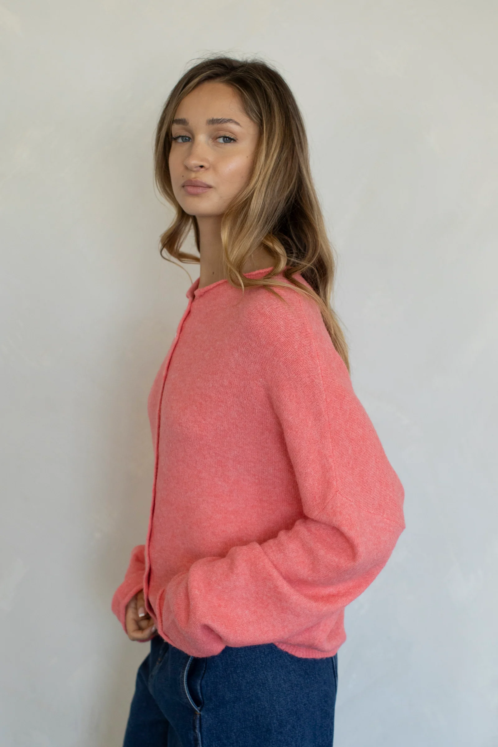 Maisie Sweater in Peach - Image 3