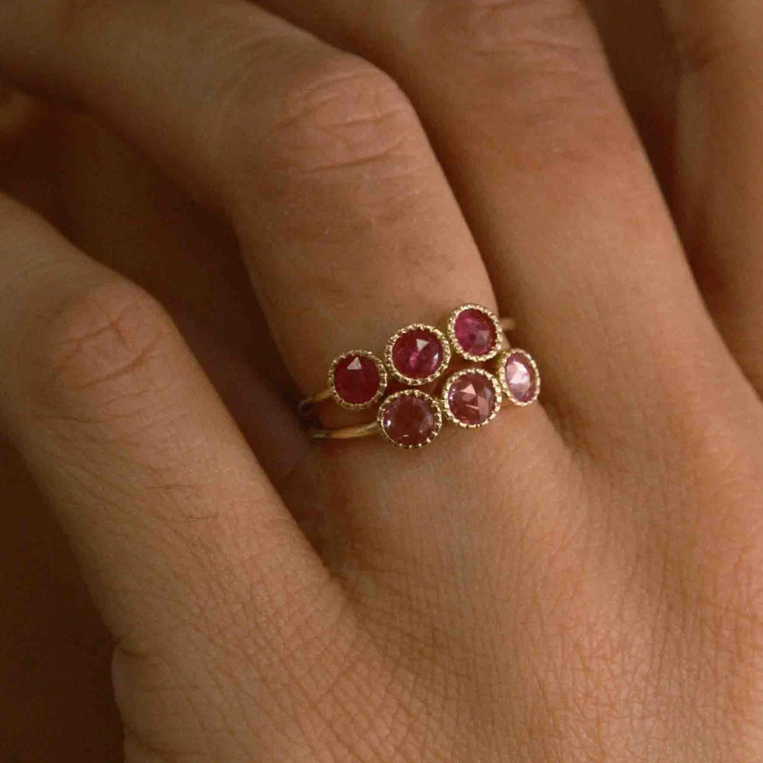 Pink Sapphire Aria Ring - Image 3